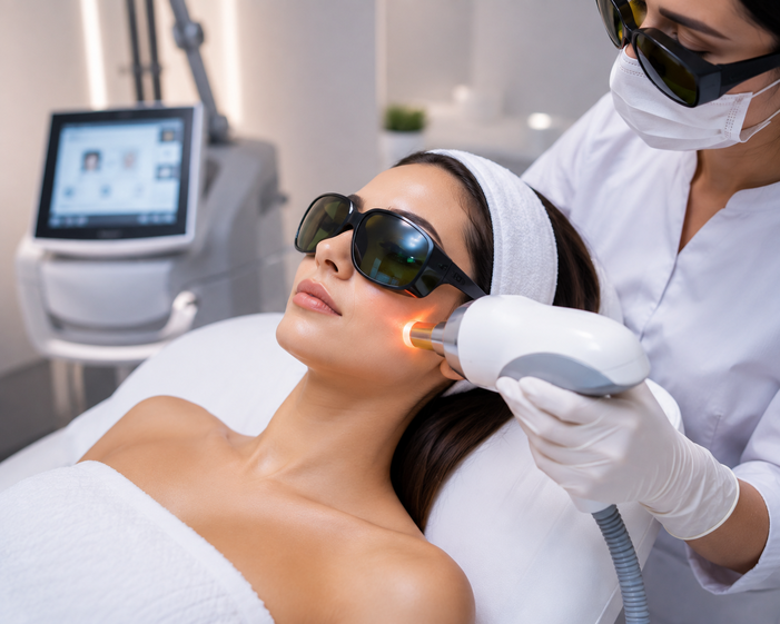 Laser Treatments — facial injection procedure